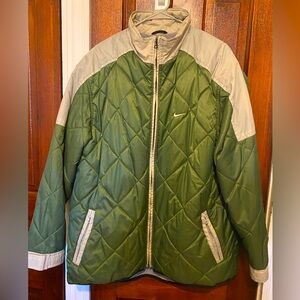 Nike Men’s Green Quilted Jacket